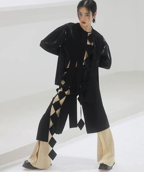 Cross Ribbon Lattice Skirt